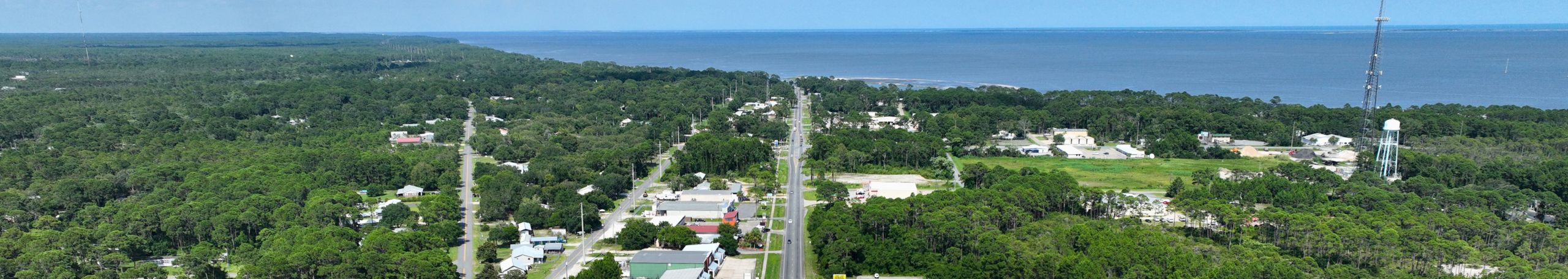 Aerial view of Eastpoint, Florida